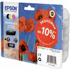 Набор картриджей Epson C13T17164A10 XL (XP33/103/203/207/303/306/406) 450p