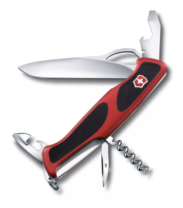 Нож складной Victorinox RangerGrip 61, 130mm, component handles, red/black, folding box 0.9553.MC