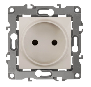 Розетка ЭРА 12-2105-02  2P, 16АХ-250В, слоновая кость