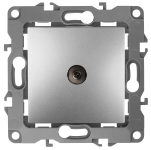 Розетка ЭРА 12-3101-03  TV одиночная, алюминий