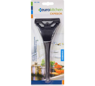 Скребок для чистки стеклокерамики,цвет черный, 1 шт EUROKITCHEN RS-11N