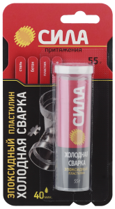 Супер-клей SEPBL1-55 СИЛА Эпоксидный ПЛАСТИЛИН