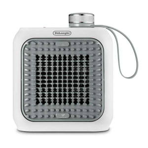 Тепловентилятор DeLonghi HFX10B03.GR мощность 350 Вт,площадь обогрева до 3.5 кв.м, механическое управление, 2 режима работы
