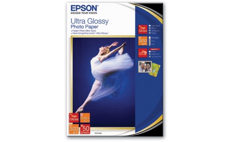 Фотобумага Epson C13S041944 (B6 (13x18), Ultra Glossy, 300 g/m2, 50 sheets)