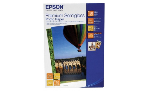Фотобумага Epson Premium Semigloss Photo Paper C13S041765 (A6, 260 g/m2, 50 sheets)