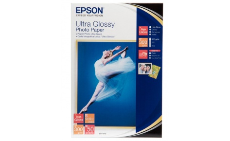 Фотобумага Epson Ultra Glossy Photo Paper C13S041943 (A6, 300 g/m2, 50 sheets)