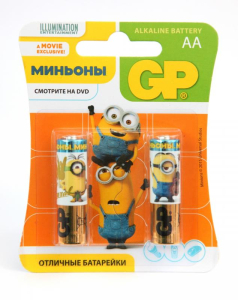 Эл.пит.GP15A MIN-2CR2 Миньоны блистер 2 шт АА
