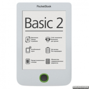 Электронная книга PocketBook PB614-D-CIS White (800x600. 1 GHz. 1300 mAh)