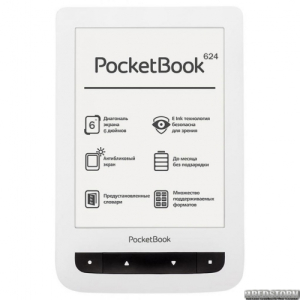 Электронная книга PocketBook PB624-D-CIS White (6