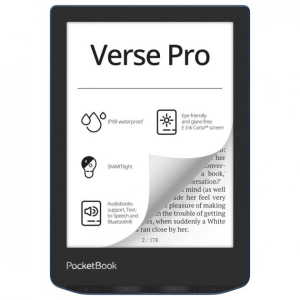 Электронная книга PocketBook PB634-A-CIS лазурный